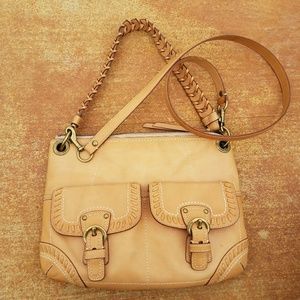 Coach Vachetta leather whipstich crossbody
